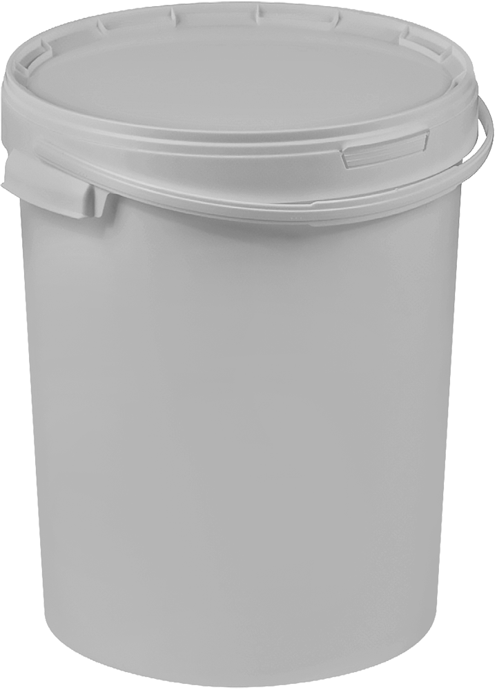 Round bucket with single rim 11-2500 BIS 